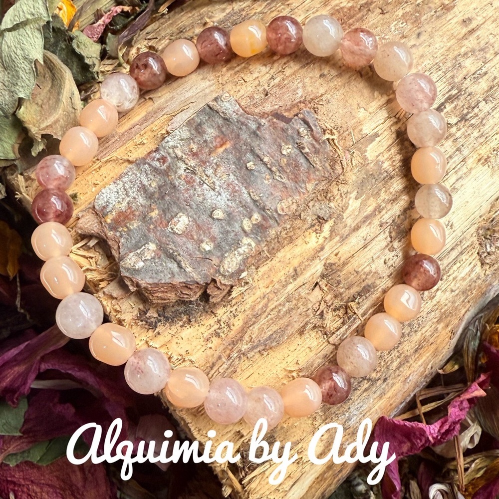 Rose quartz silver ring - Picture 2 of 3